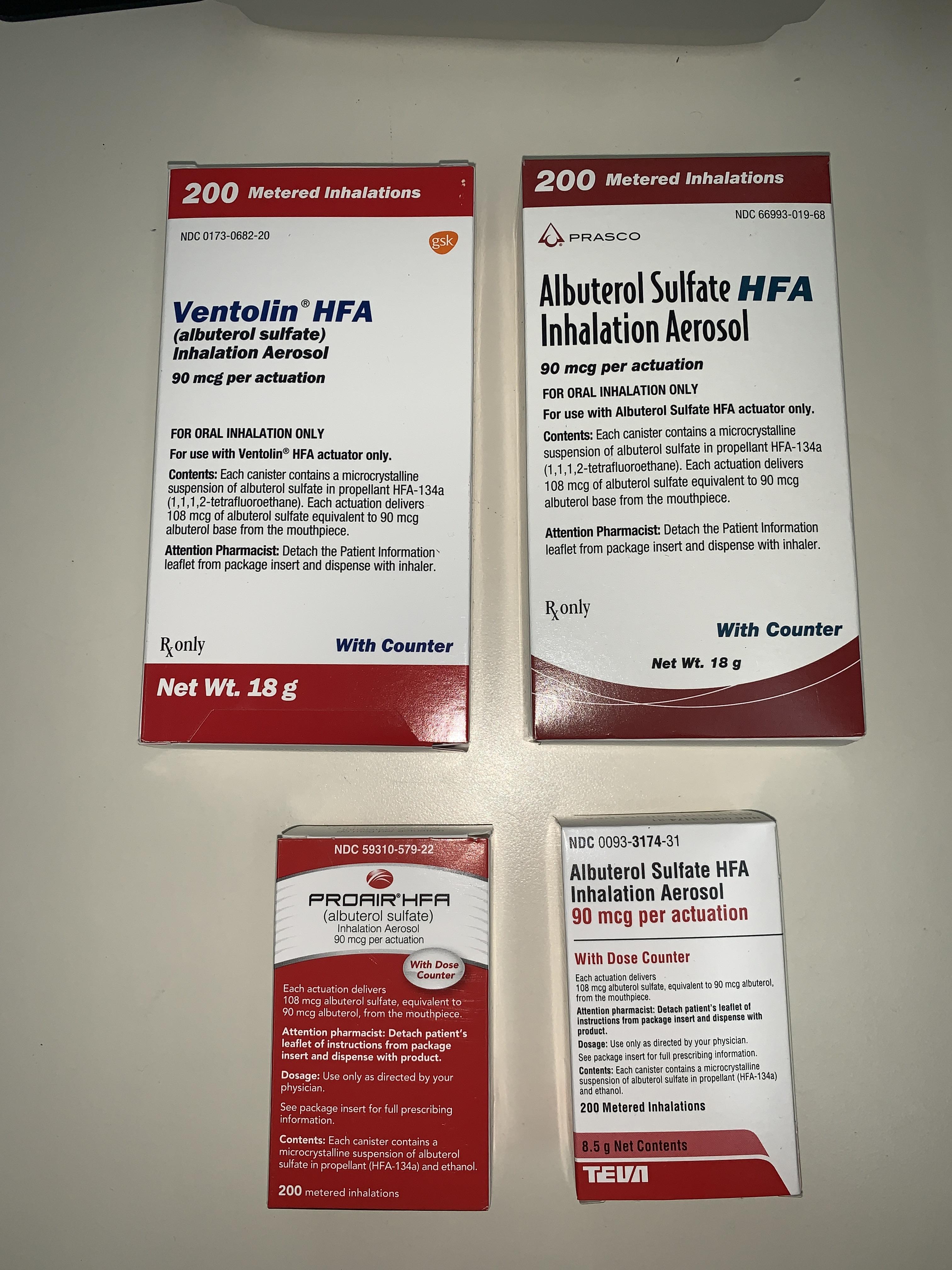 Teva generic albuterol
