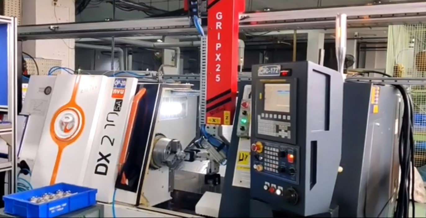 CNC machine tending robot