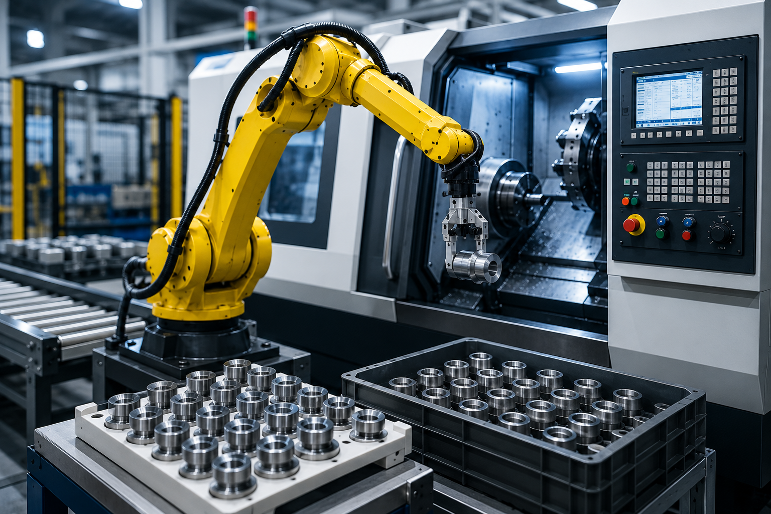 CNC Machine Tending Robot