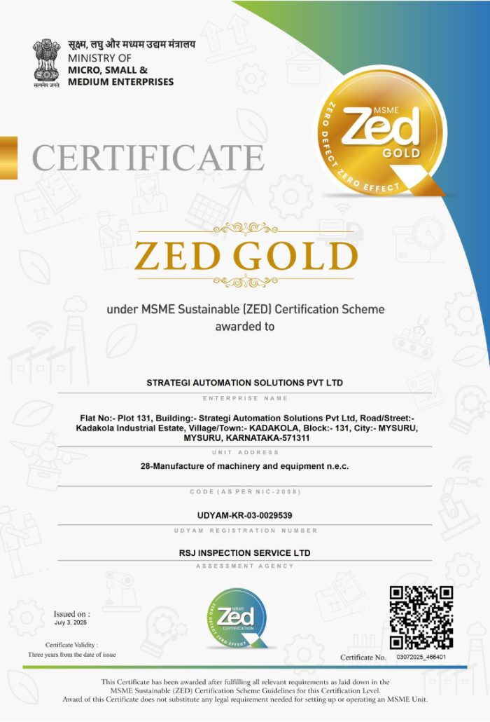 ZED Gold Certificate