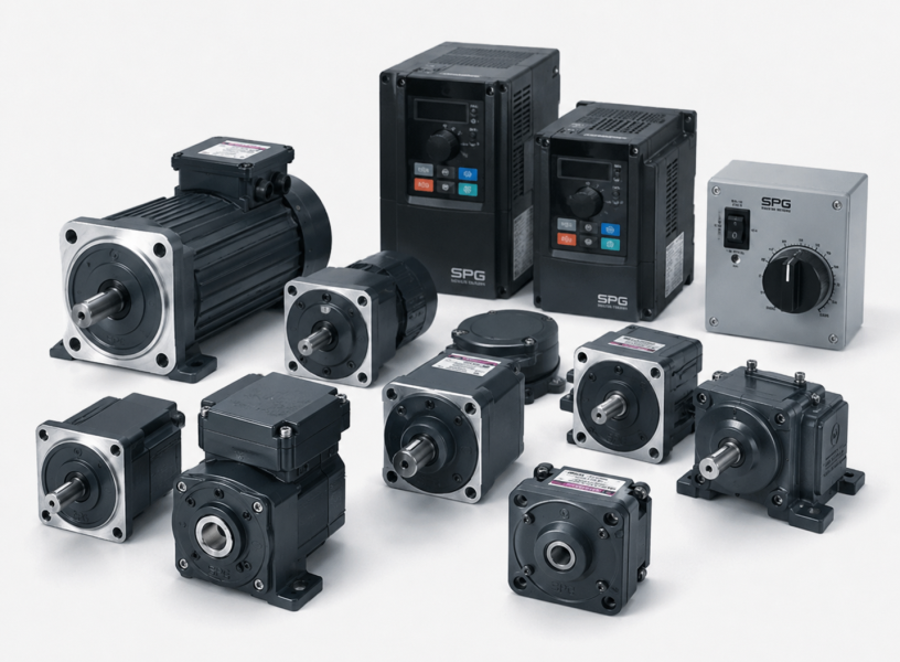 Industrial AC geared notors